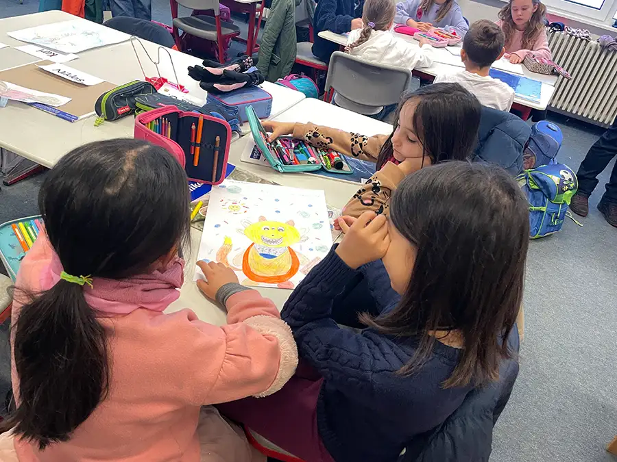 Ein DemokraTier gezeichnetes Bild eines DemokraTiers